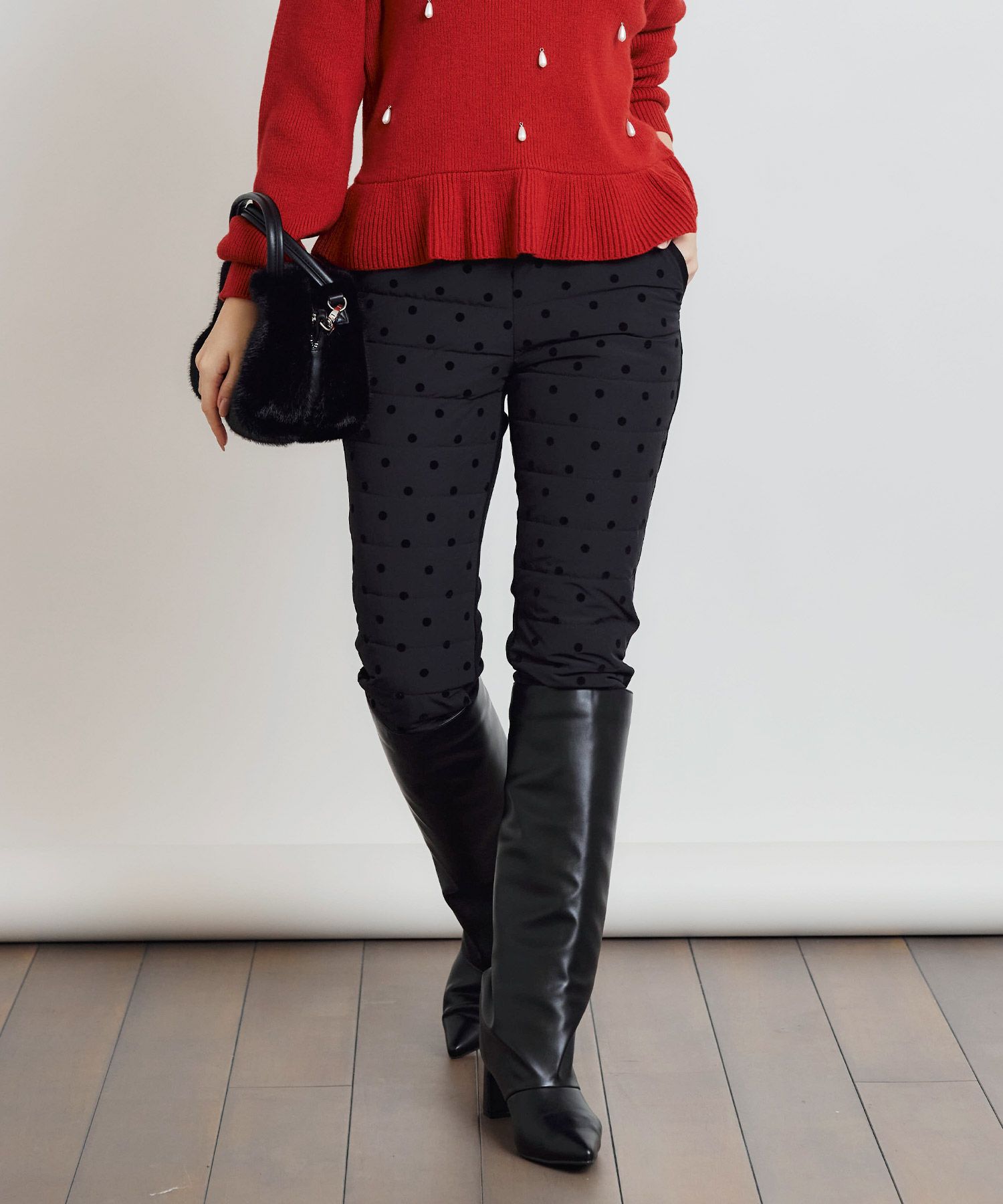 フロッキードットダウンパンツ | PICCIN (ピッチン) 公式通販