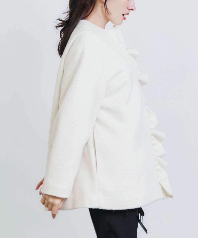 model：H155　着用サイズ：M　オフホワイト