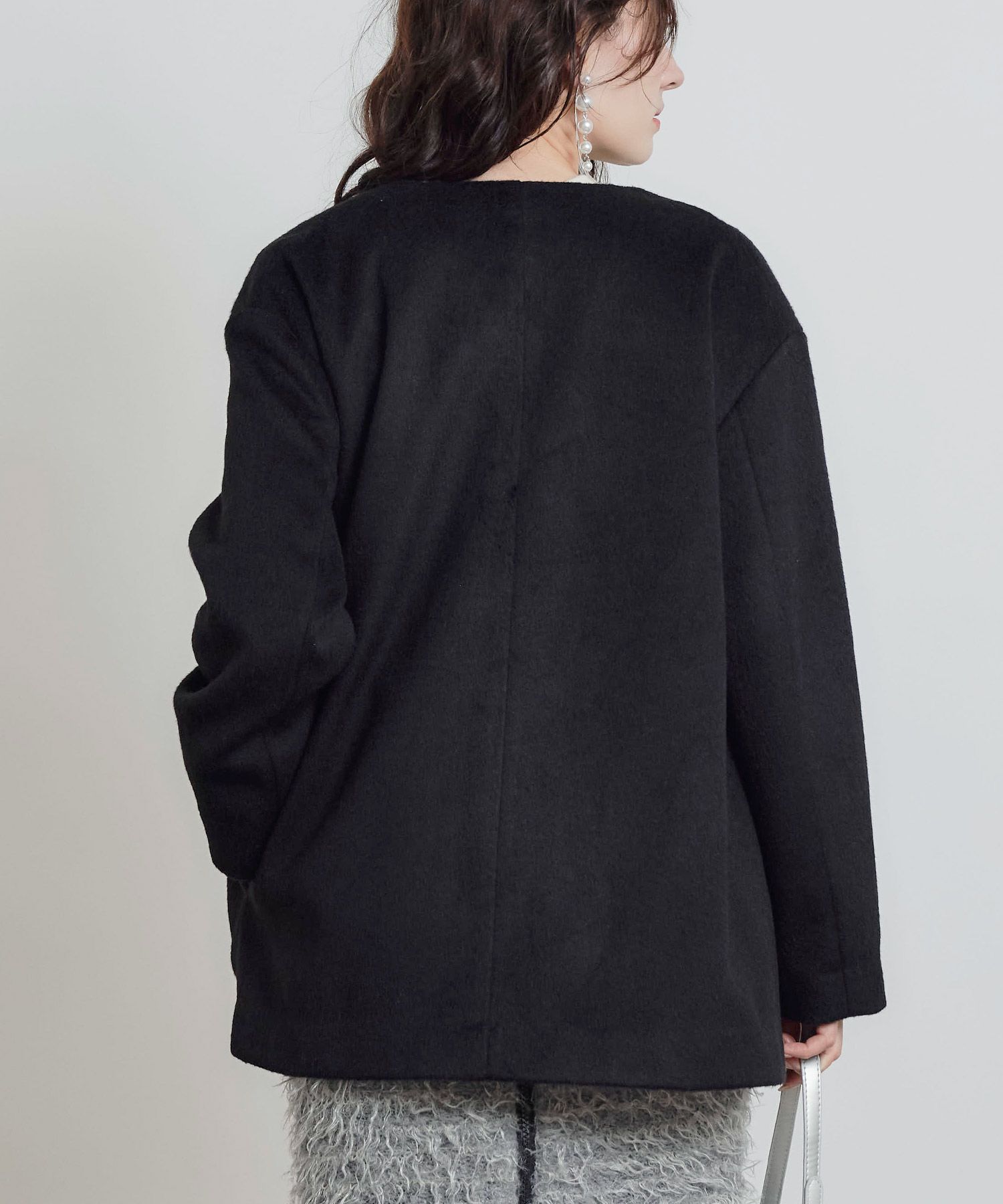 model：H155　着用サイズ：M　ブラック