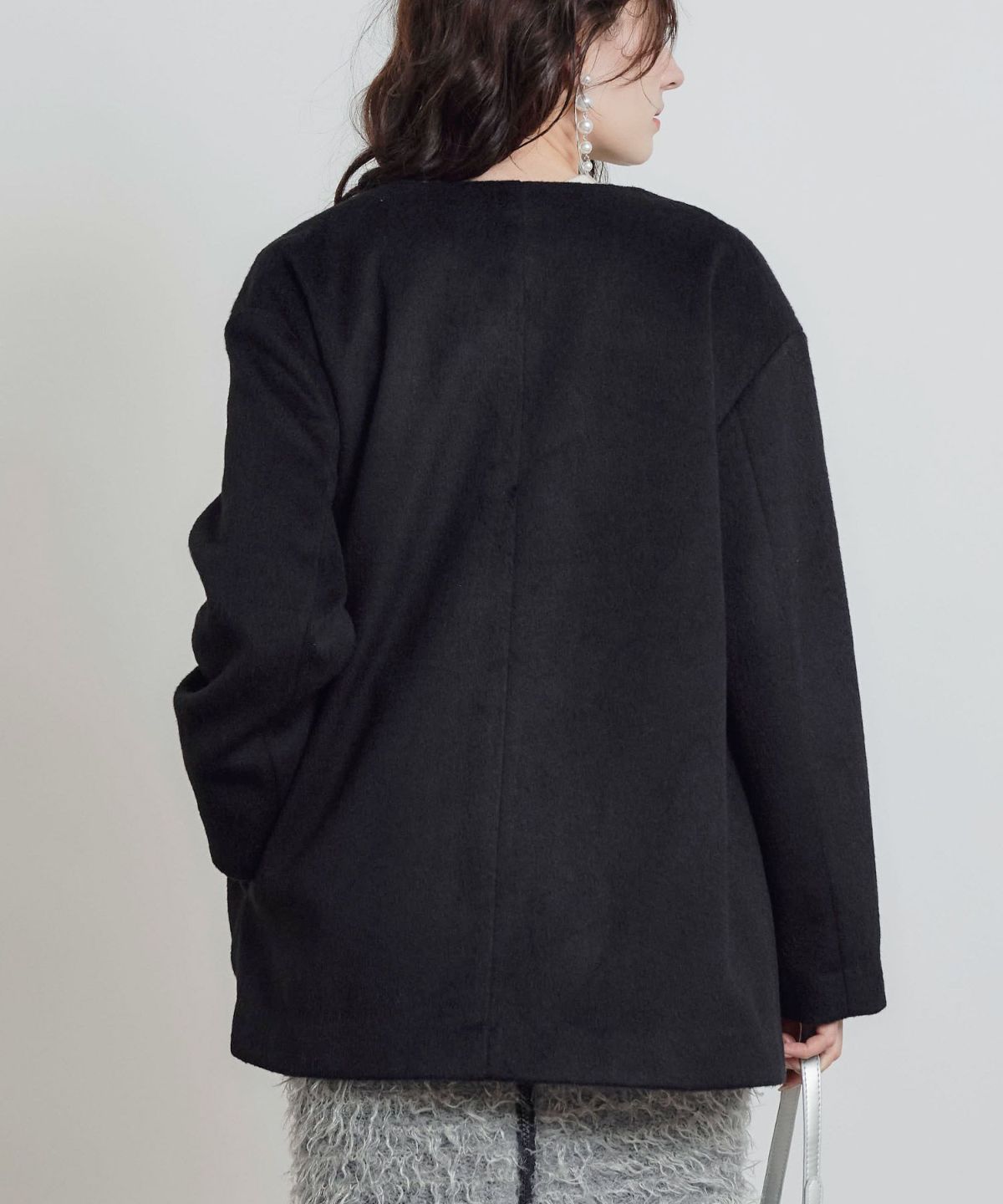 model：H155　着用サイズ：M　ブラック