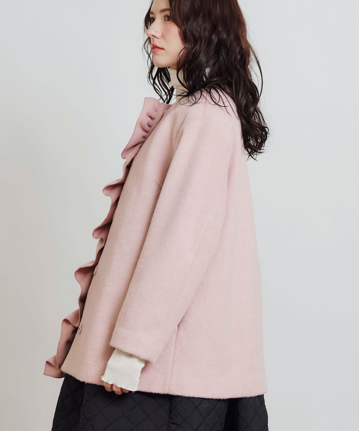 model：H155　着用サイズ：M　ピンク