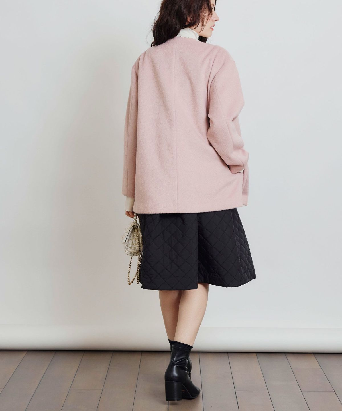 model：H155　着用サイズ：M　ピンク