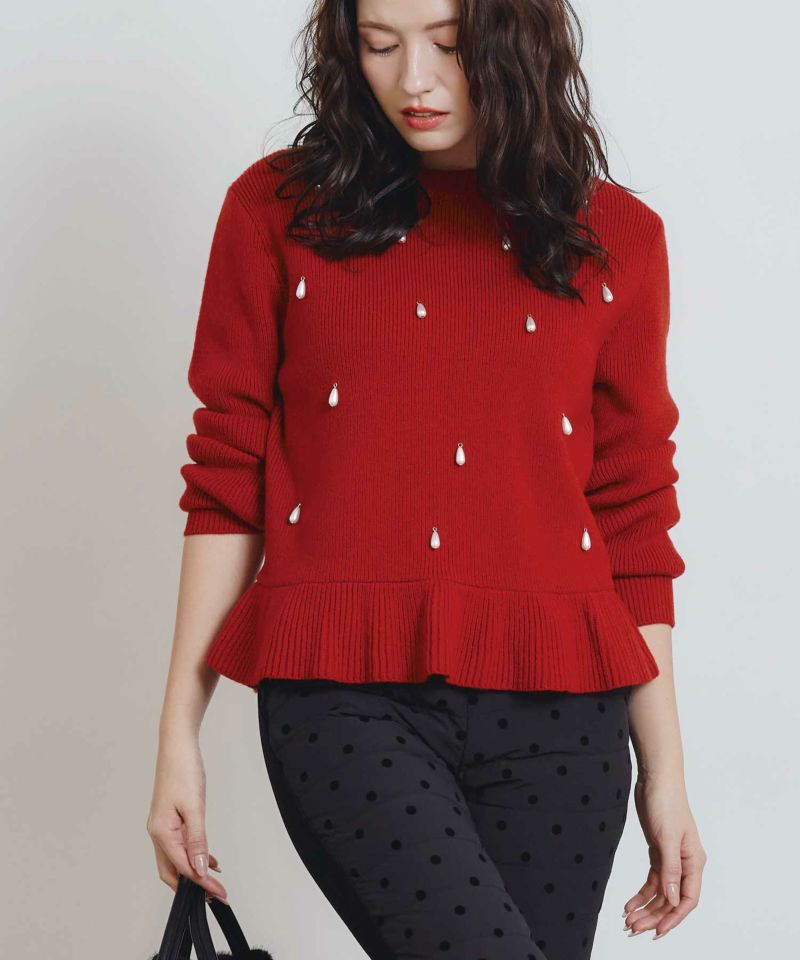 model：H155　着用サイズ：M　レッド