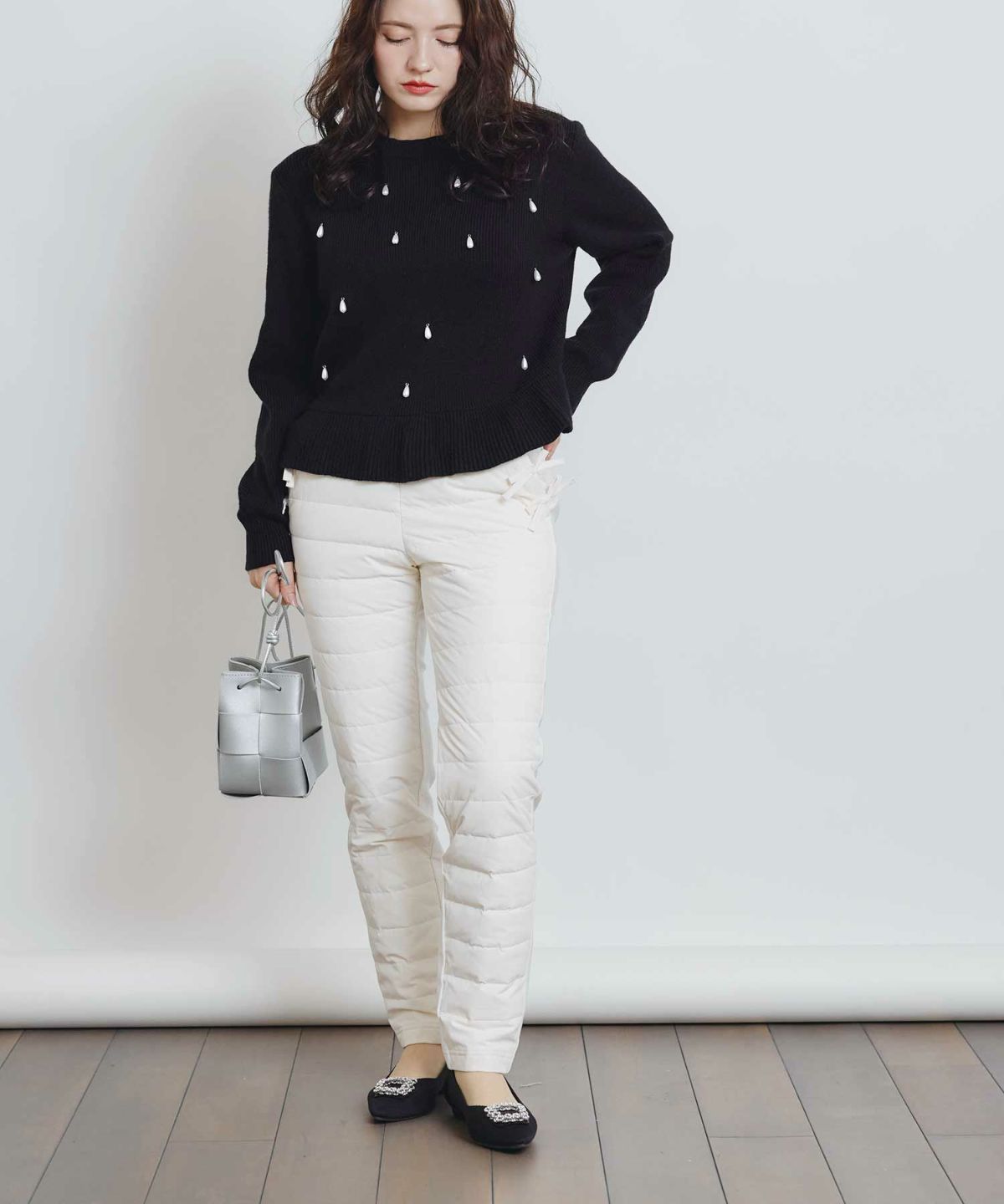 model：H155　着用サイズ：M　ブラック