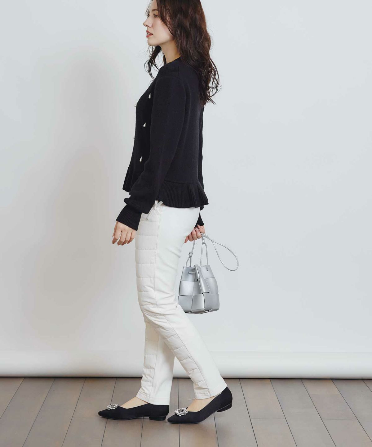 model：H155　着用サイズ：M　ブラック