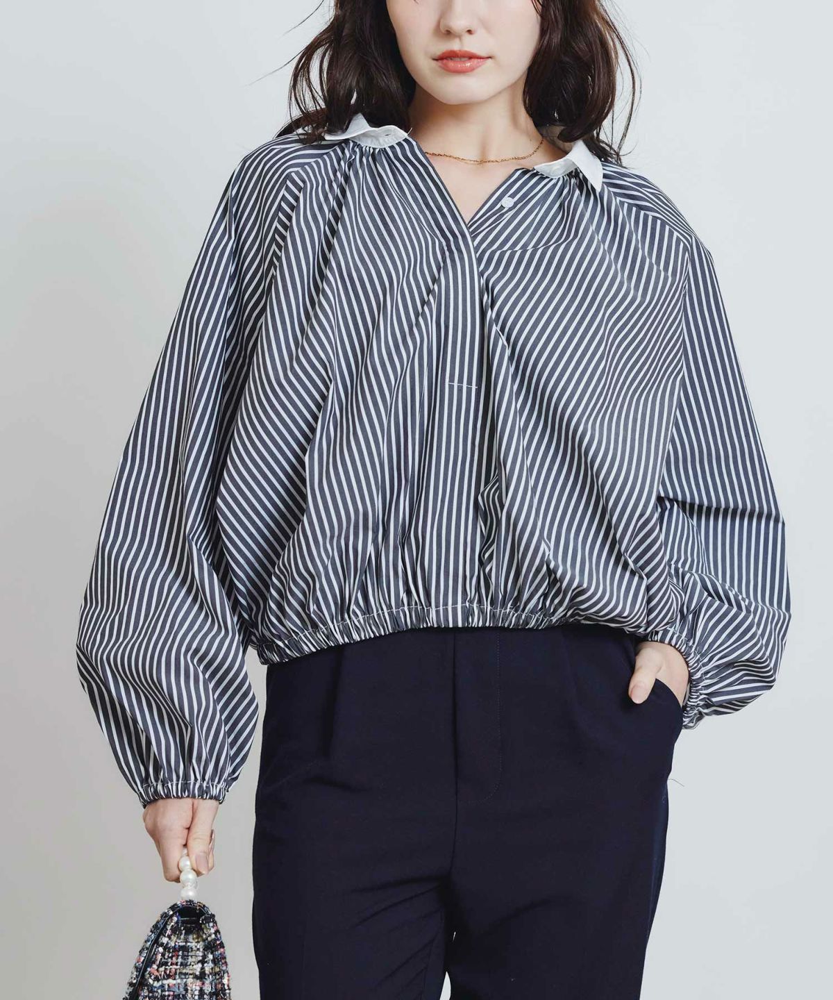 model：H155　着用サイズ：M　ブラック系その他