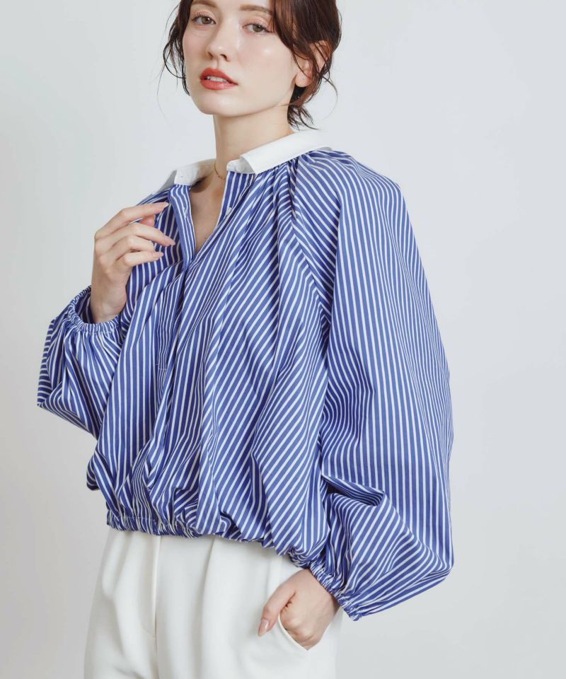 model：H155　着用サイズ：M　ブルー系その他