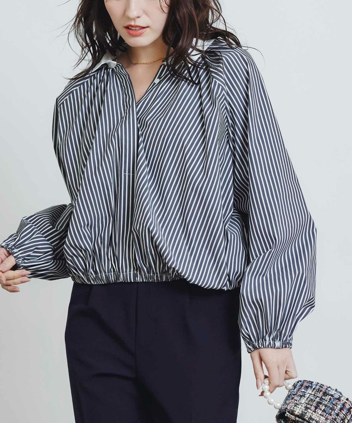 model：H155　着用サイズ：M　ブラック系その他