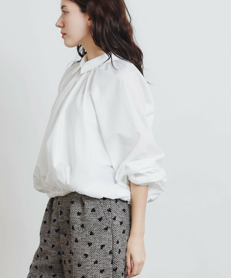 model：H155　着用サイズ：M　オフホワイト