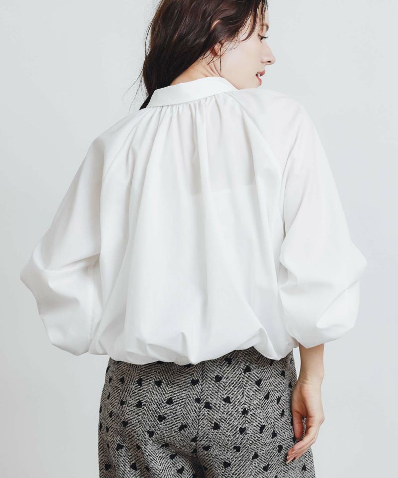 model：H155　着用サイズ：M　オフホワイト