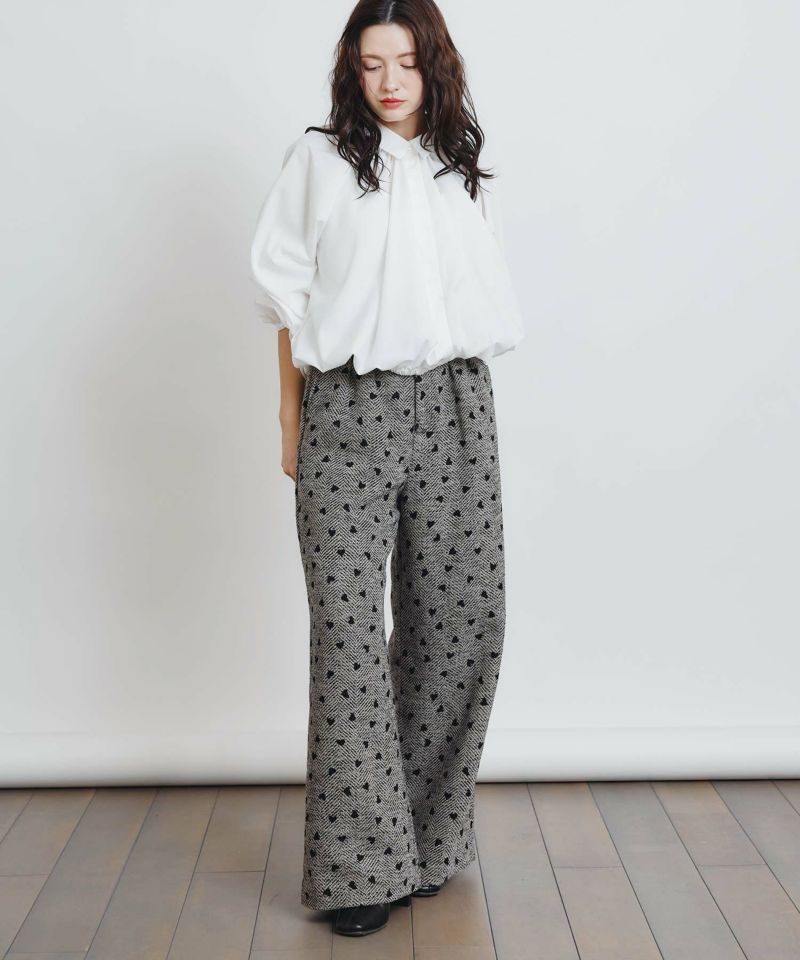 model：H155　着用サイズ：M　オフホワイト