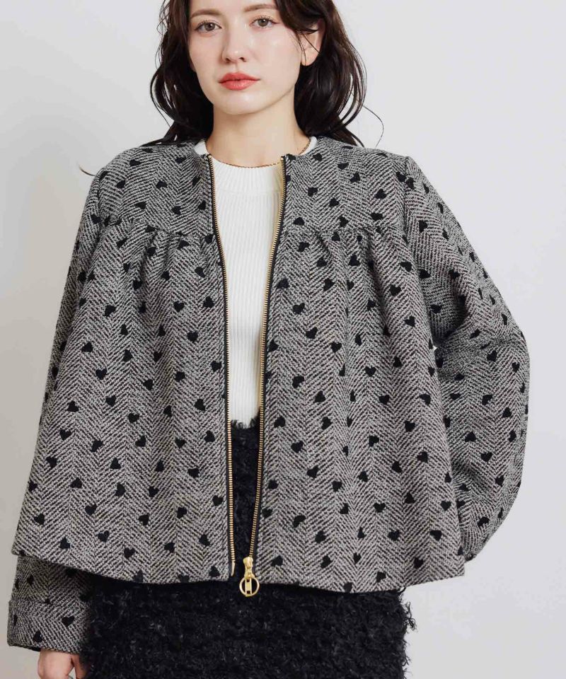 model：H155　着用サイズ：M　モカ