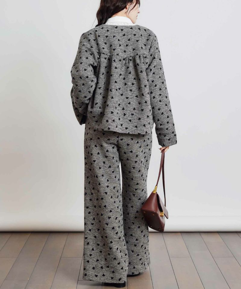 model：H155　着用サイズ：M　モカ　セットアップで