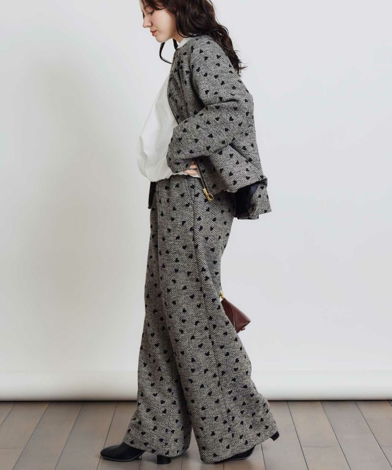 model：H155　着用サイズ：M　モカ　セットアップで