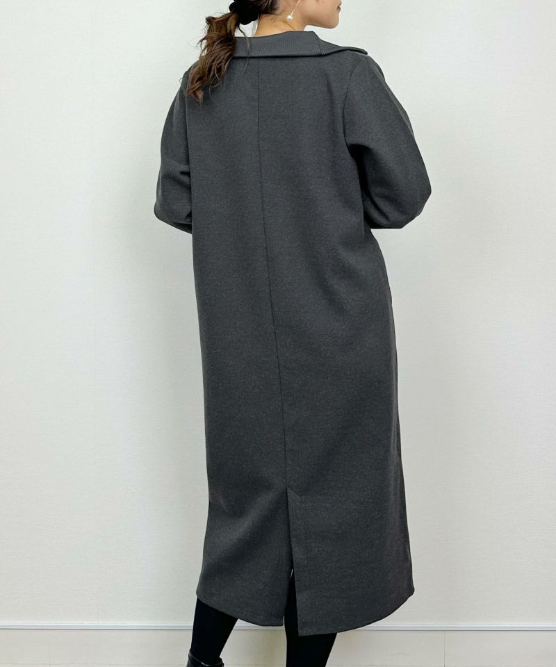 model：H164　着用サイズ：M　チャコールグレー