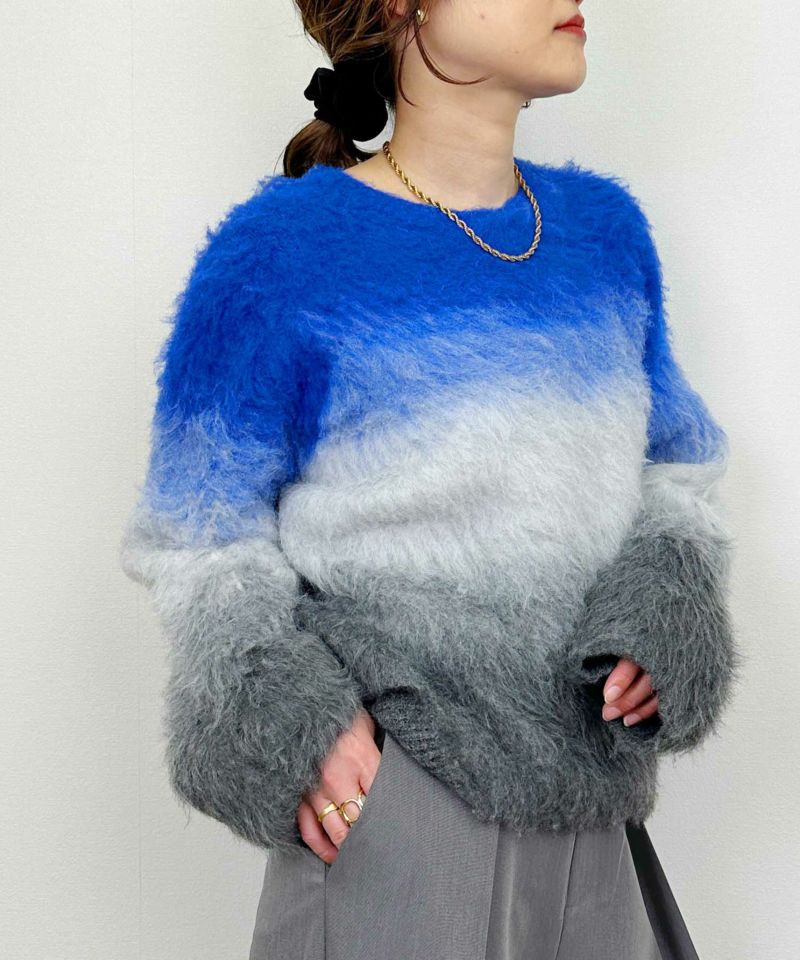 model：H164　着用サイズ：M　ブルー