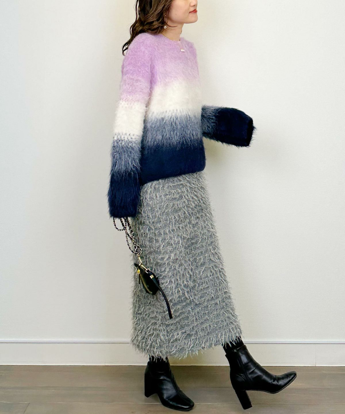 model：H164　着用サイズ：M　ピンク