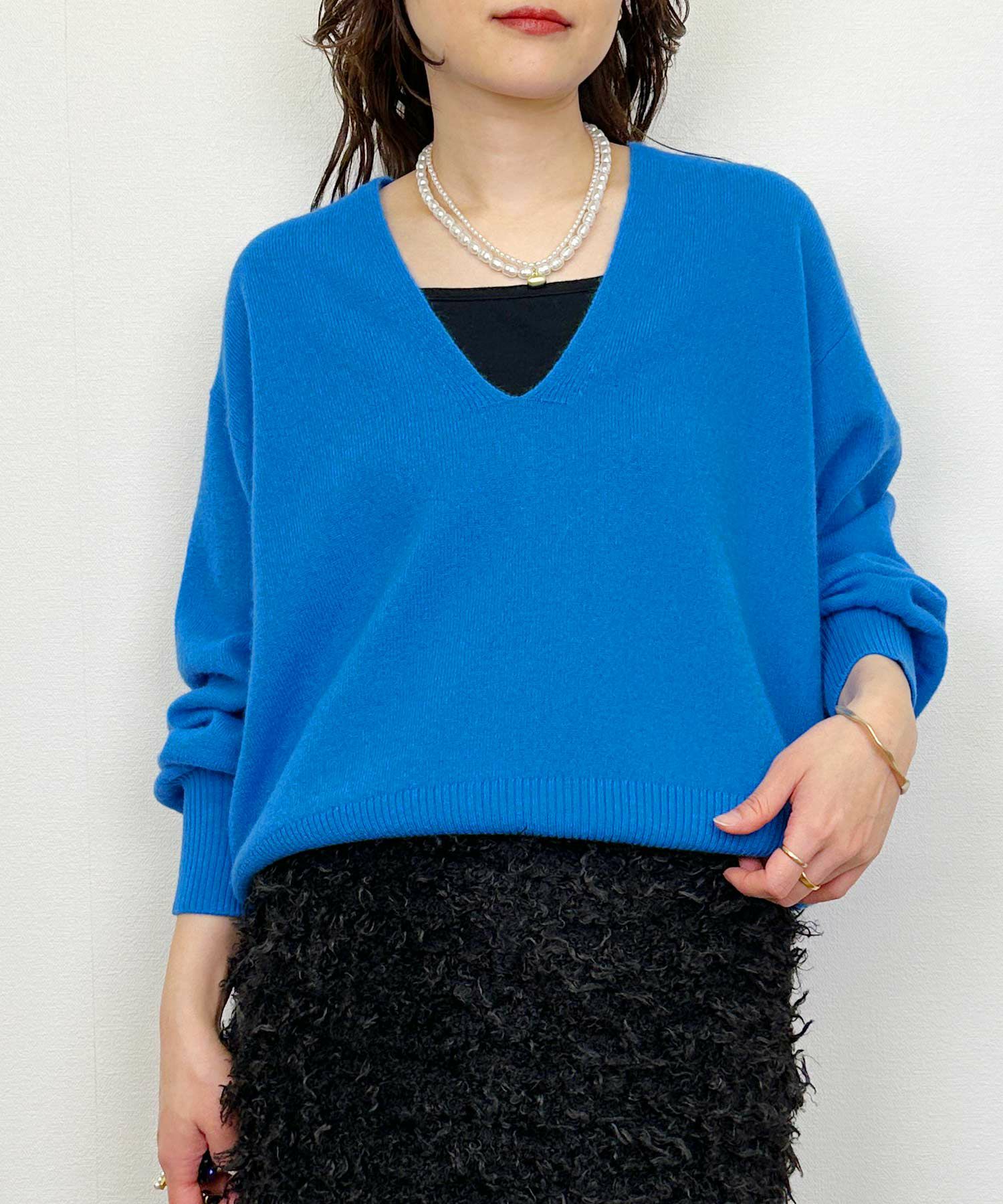 model：H164　着用サイズ：M　ブルー
