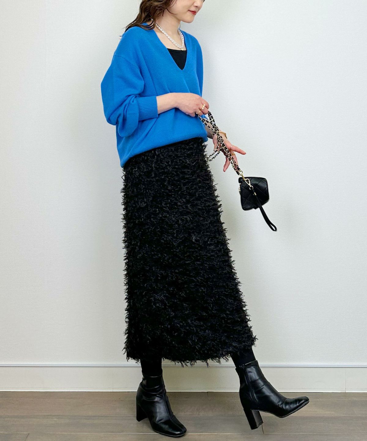 model：H164　着用サイズ：M　ブルー