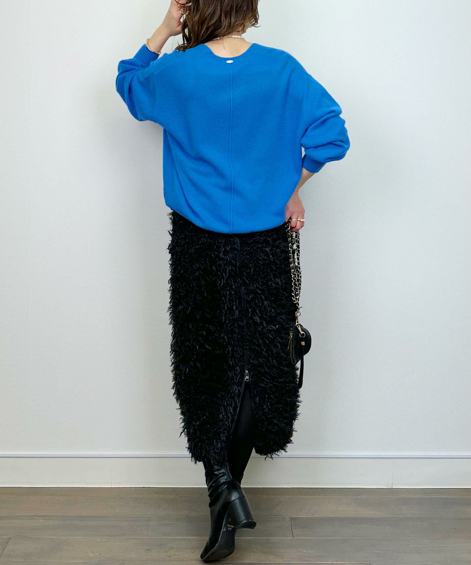 model：H164　着用サイズ：M　ブルー