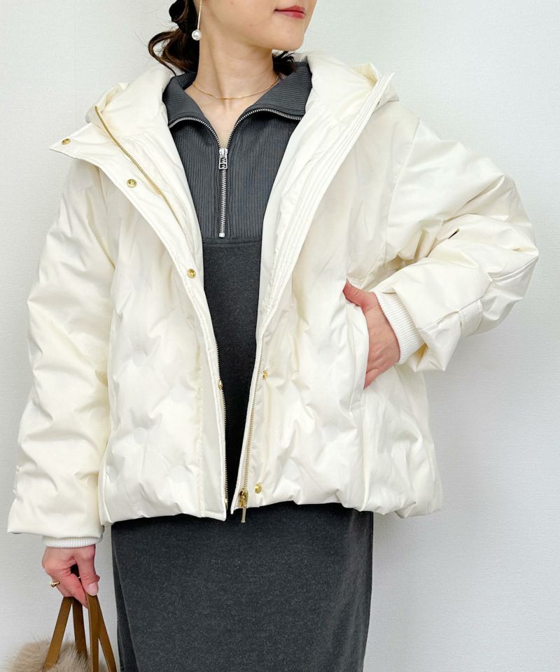 model：H164　着用サイズ：M　アイボリー