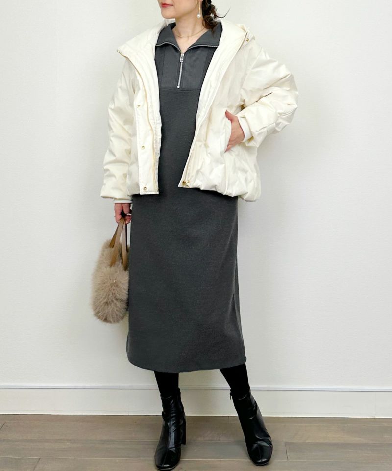 model：H164　着用サイズ：M　アイボリー