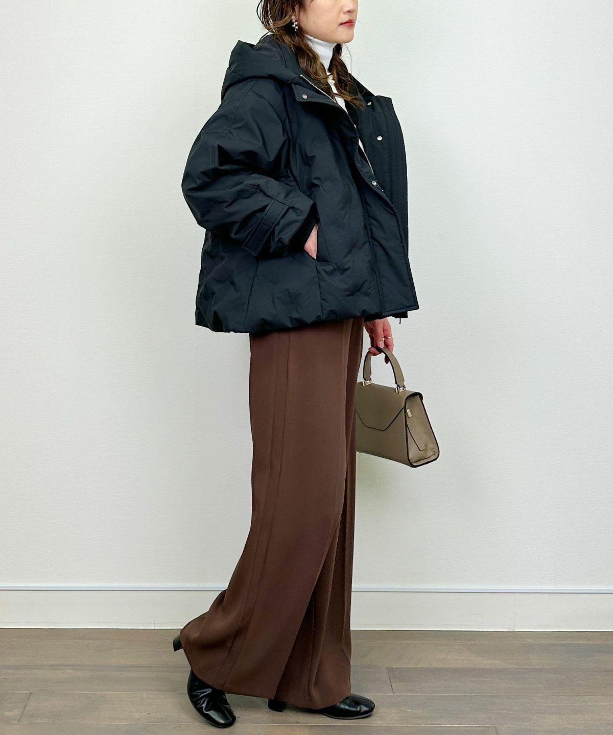 model：H164　着用サイズ：M　ブラック