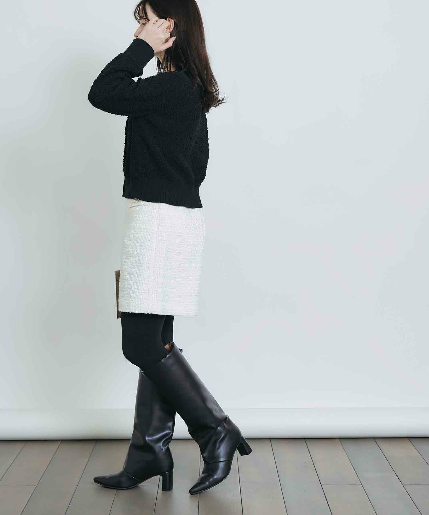 model：H155　着用サイズ：M　ブラック　トップスのみ