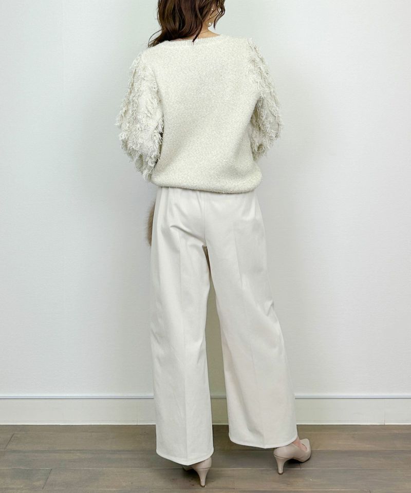 model：H164　着用サイズ：M　アイボリー