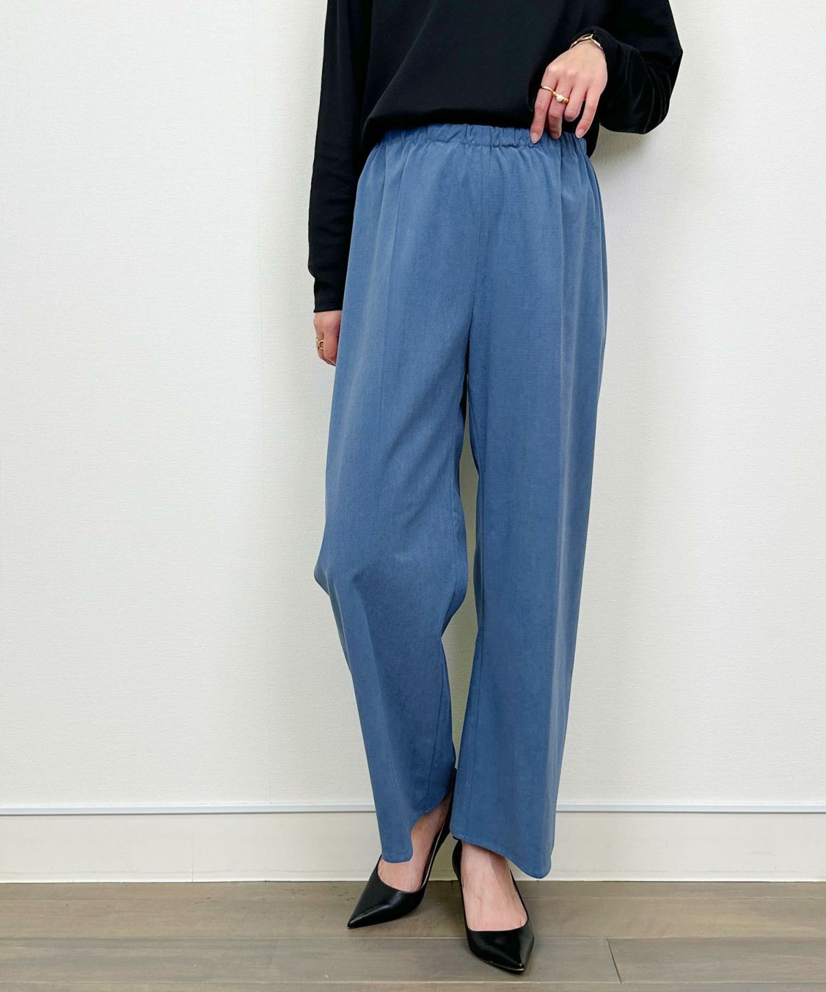 model：H164　着用サイズ：M　ブルー