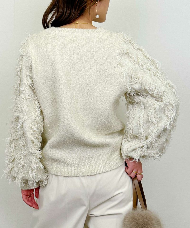 model：H164　着用サイズ：M　オフホワイト