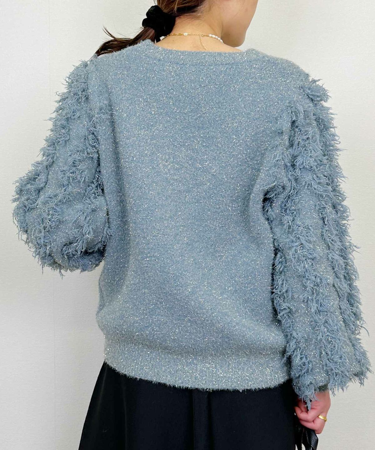 model：H164　着用サイズ：M　ライトブルー