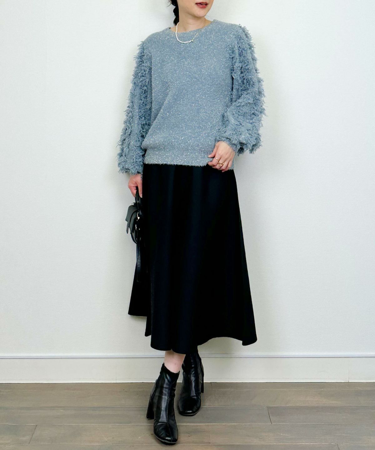 model：H164　着用サイズ：M　ライトブルー