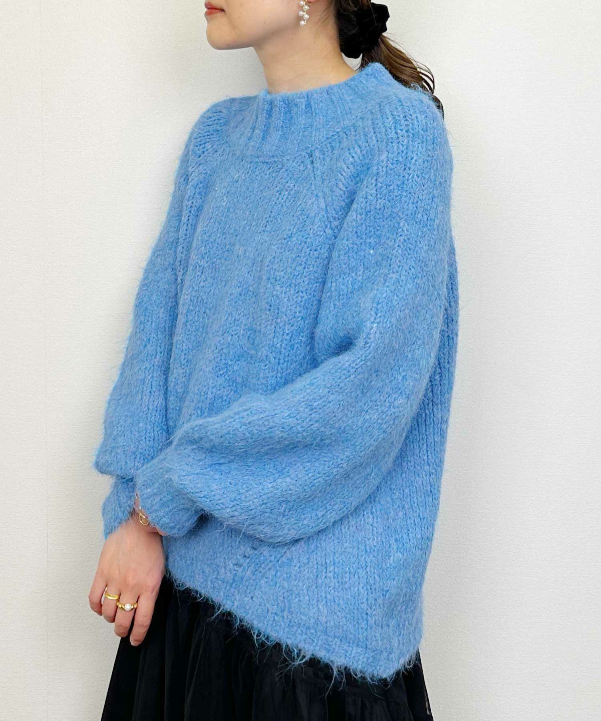 model：H164　着用サイズ：M　ブルー