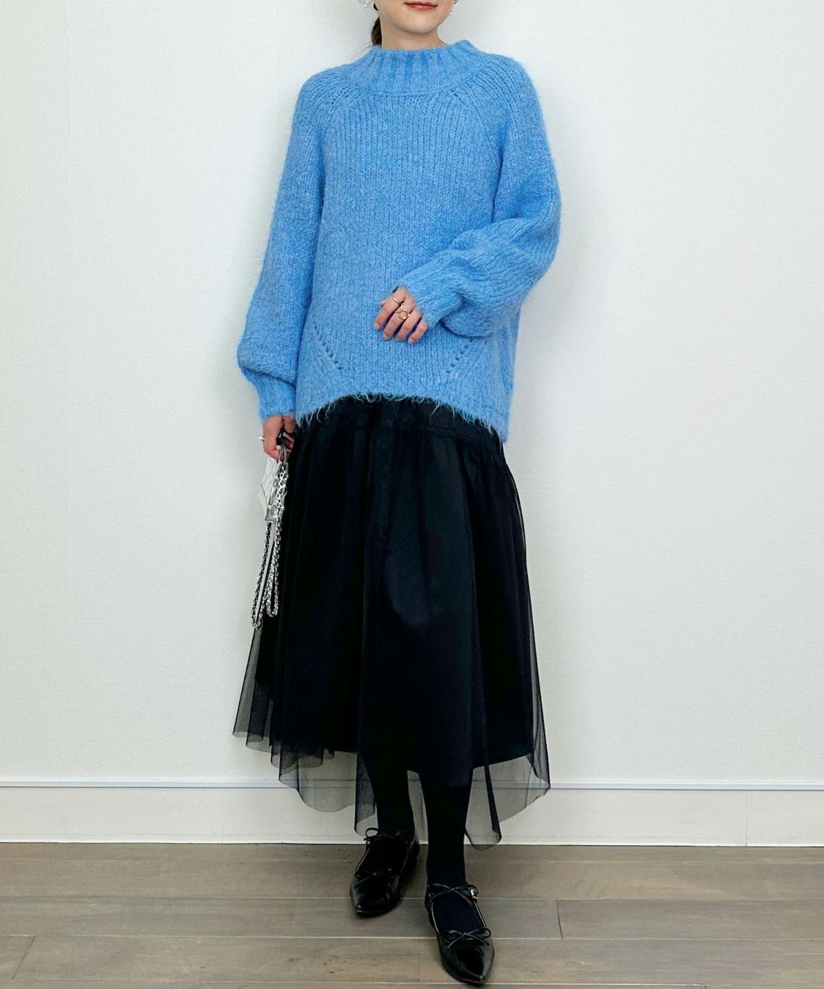 model：H164　着用サイズ：M　ブルー