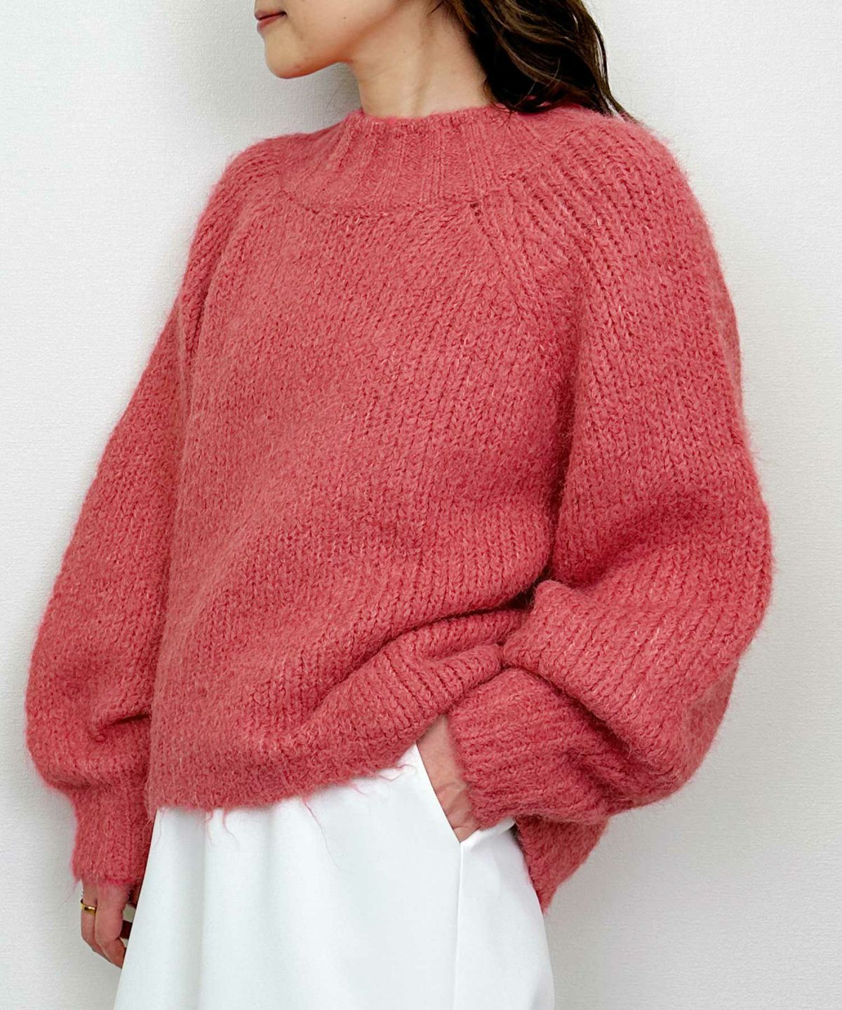 model：H164　着用サイズ：M　ピンク