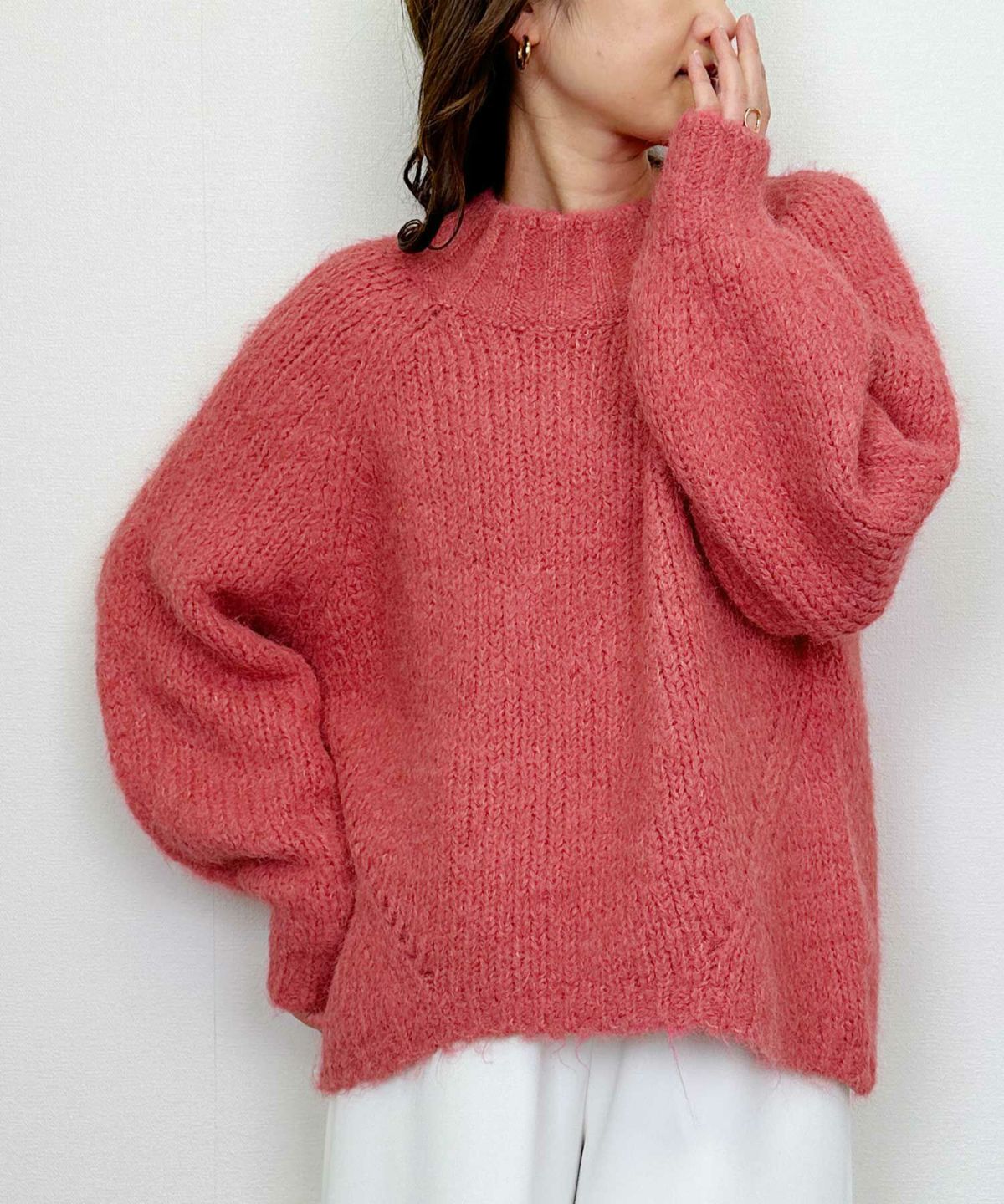 model：H164　着用サイズ：M　ピンク