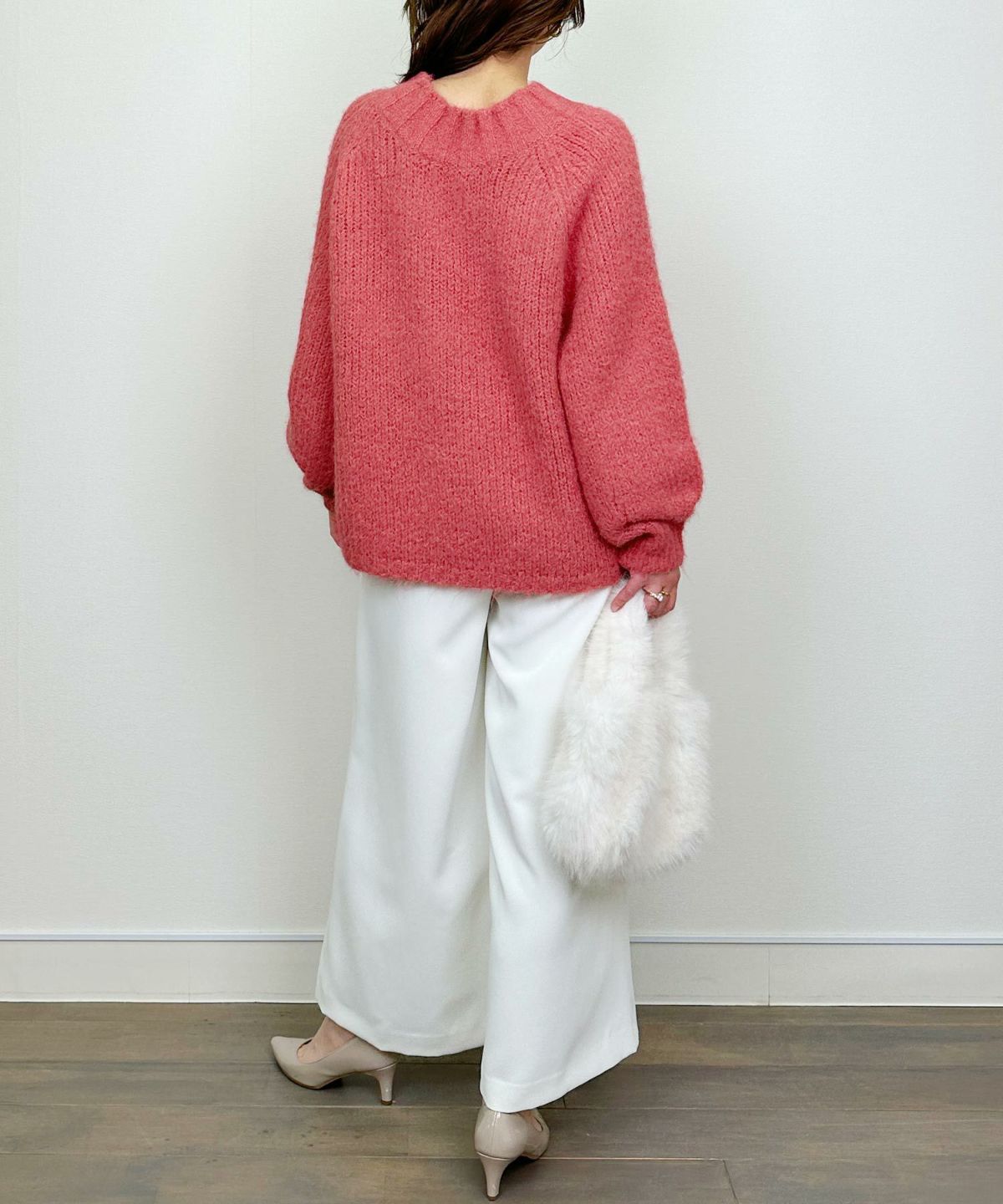 model：H164　着用サイズ：M　ピンク