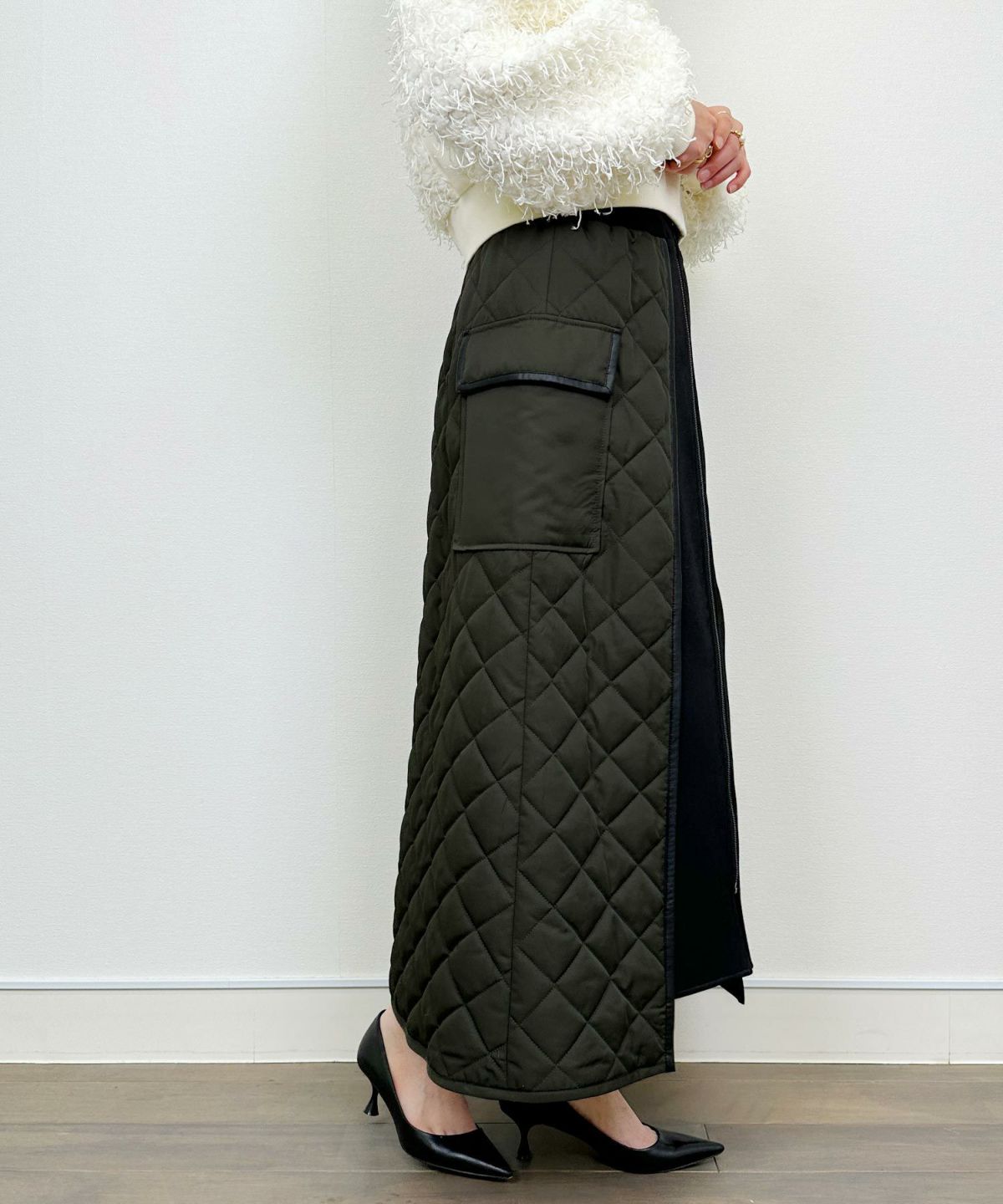 model：H164　着用サイズ：M　カーキ