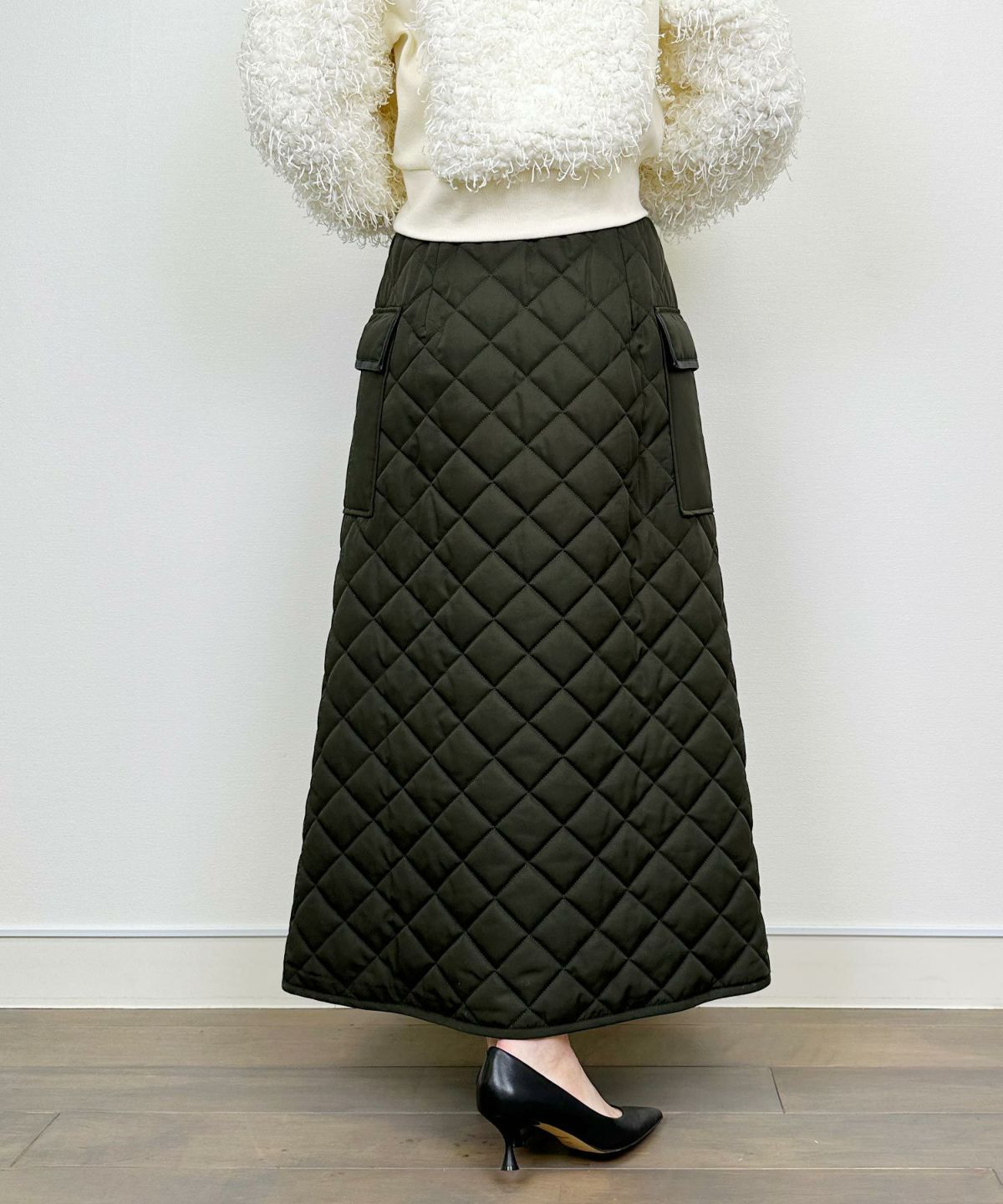 model：H164　着用サイズ：M　カーキ