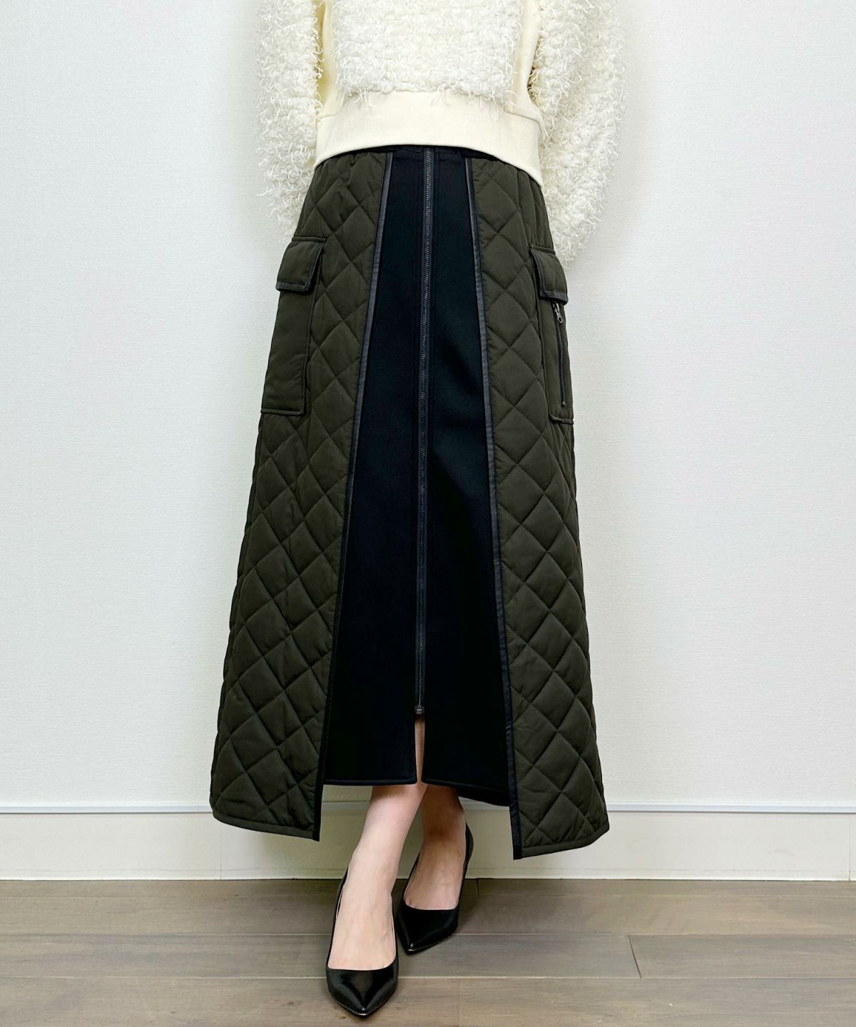 model：H164　着用サイズ：M　カーキ