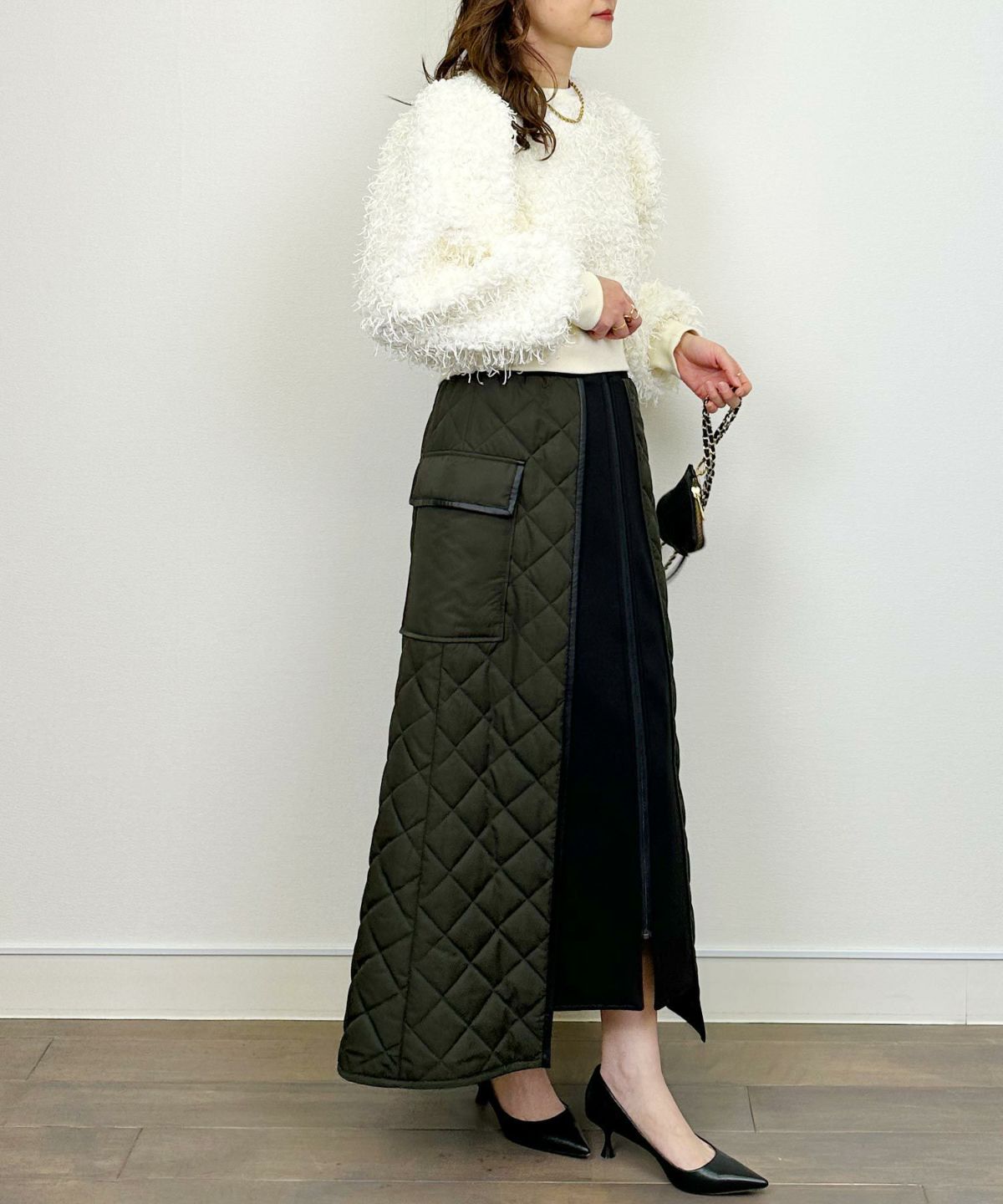 model：H164　着用サイズ：M　カーキ