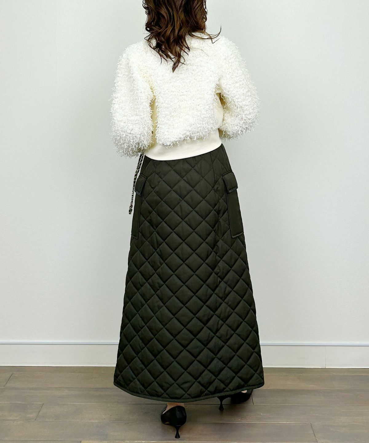 model：H164　着用サイズ：M　カーキ