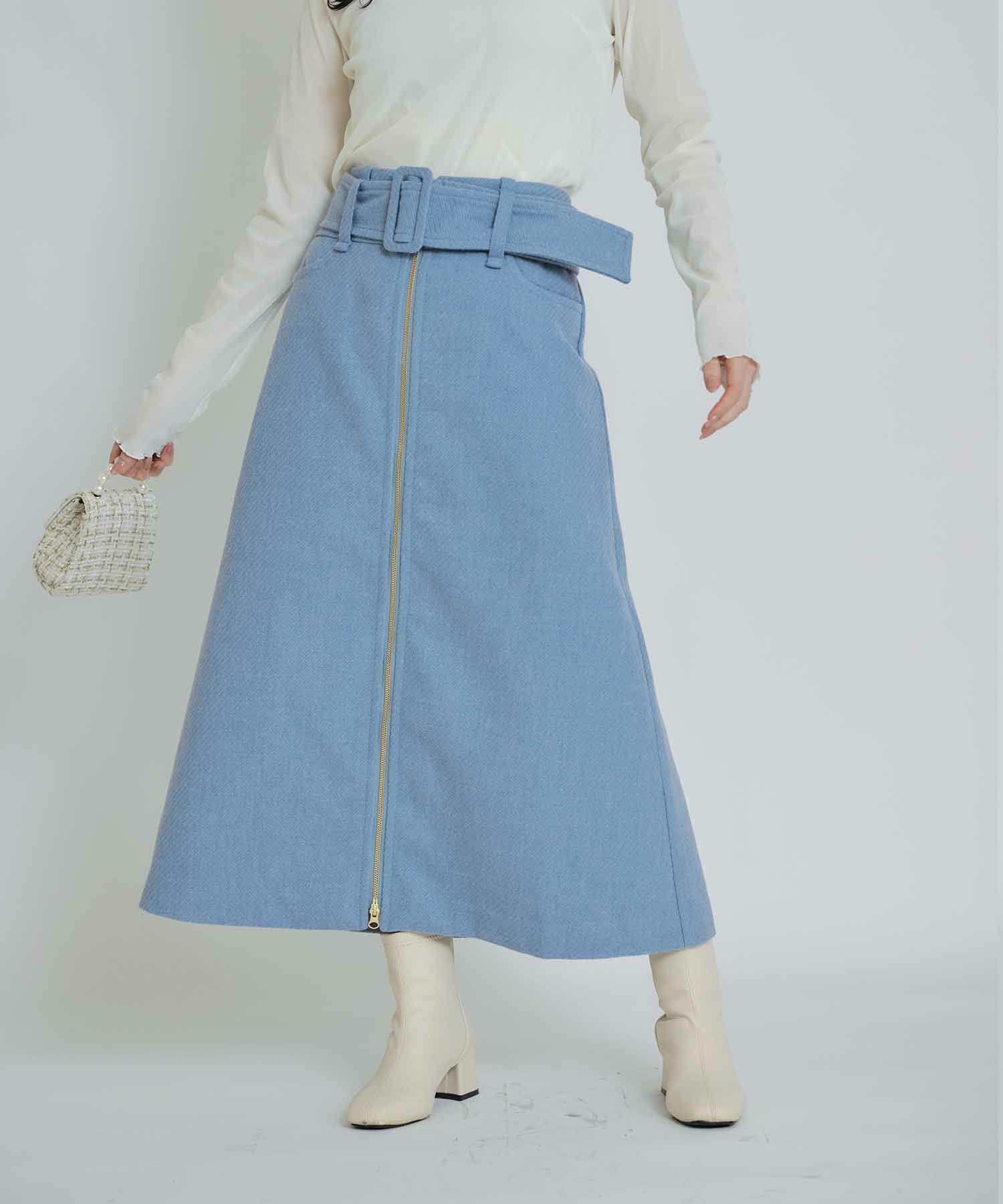 model：H155　着用サイズ：M　サックスブルー