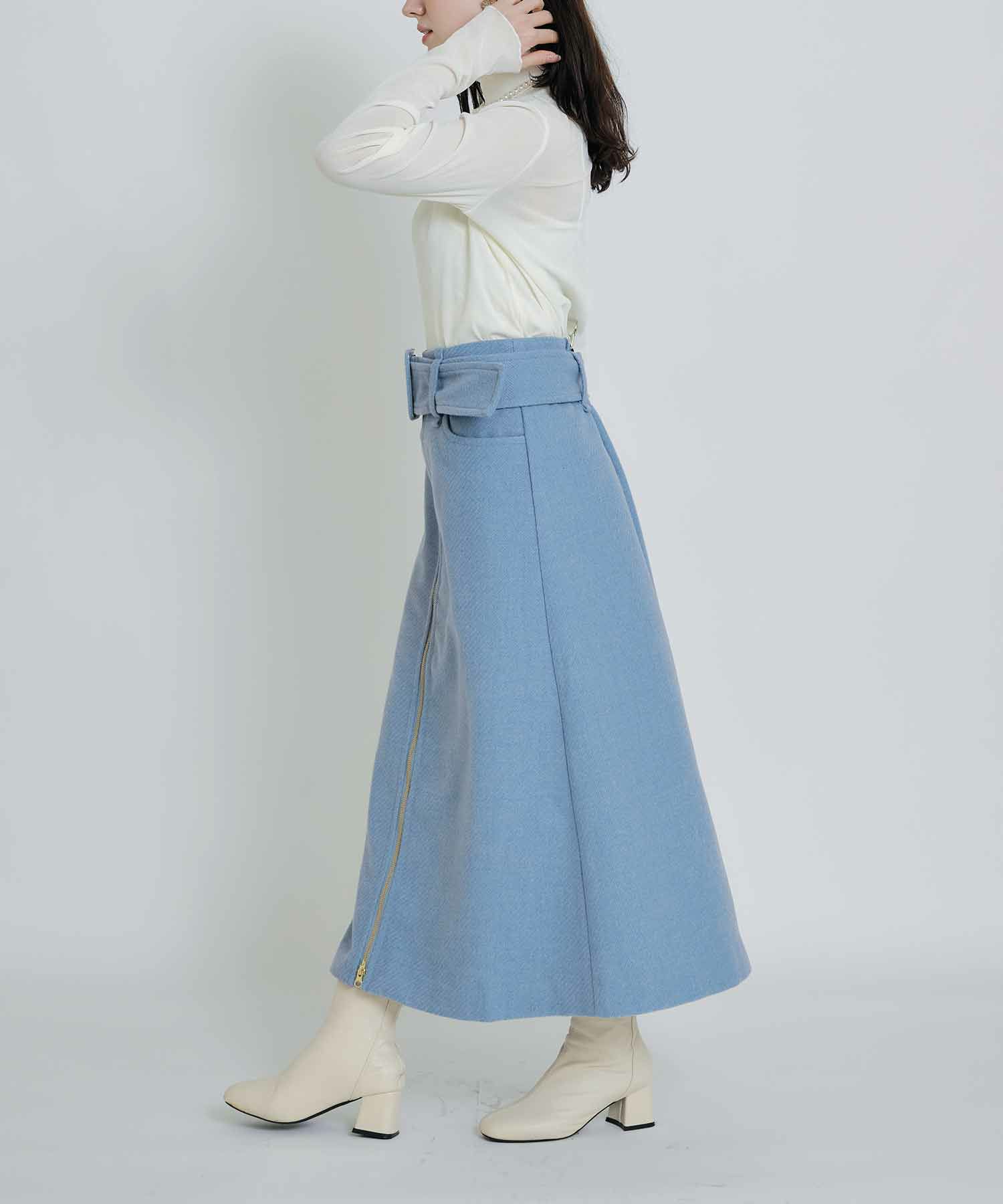 model：H155　着用サイズ：M　サックスブルー