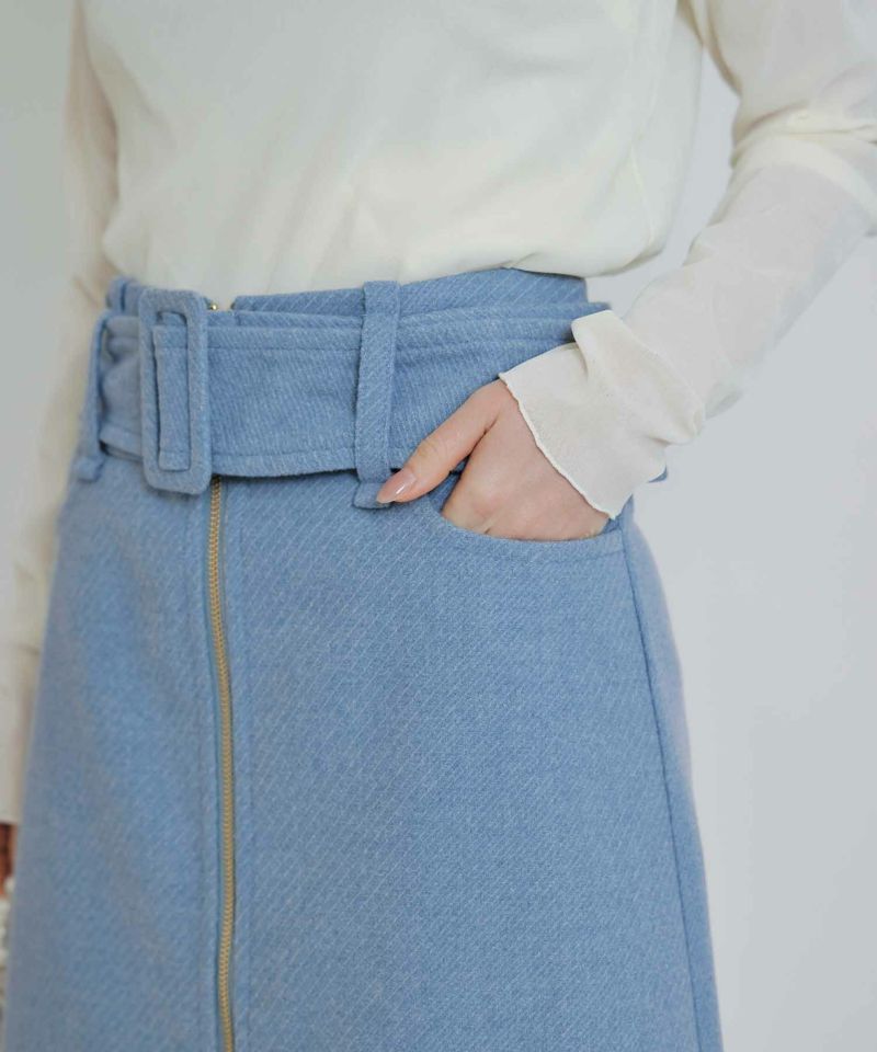 ベルト付きフロントジップスカート | PICCIN (ピッチン) 公式通販