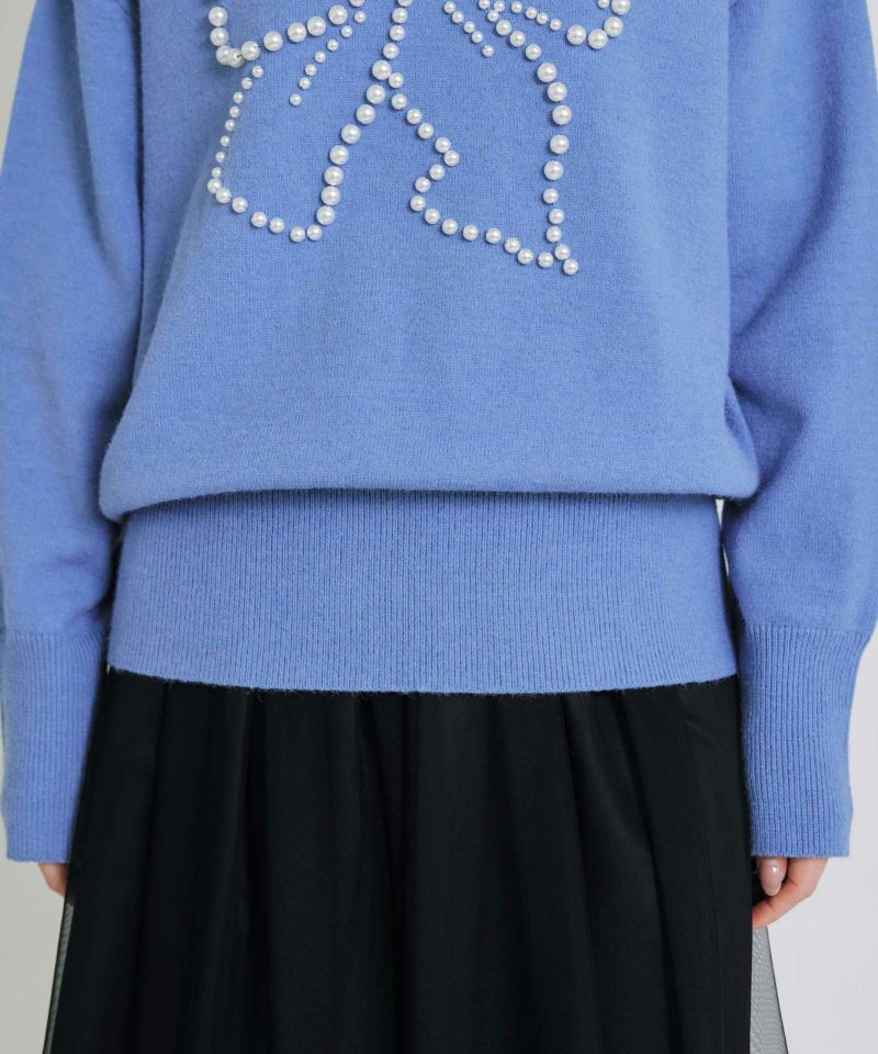 リボンパールタートルネックセーター | PICCIN (ピッチン) 公式通販