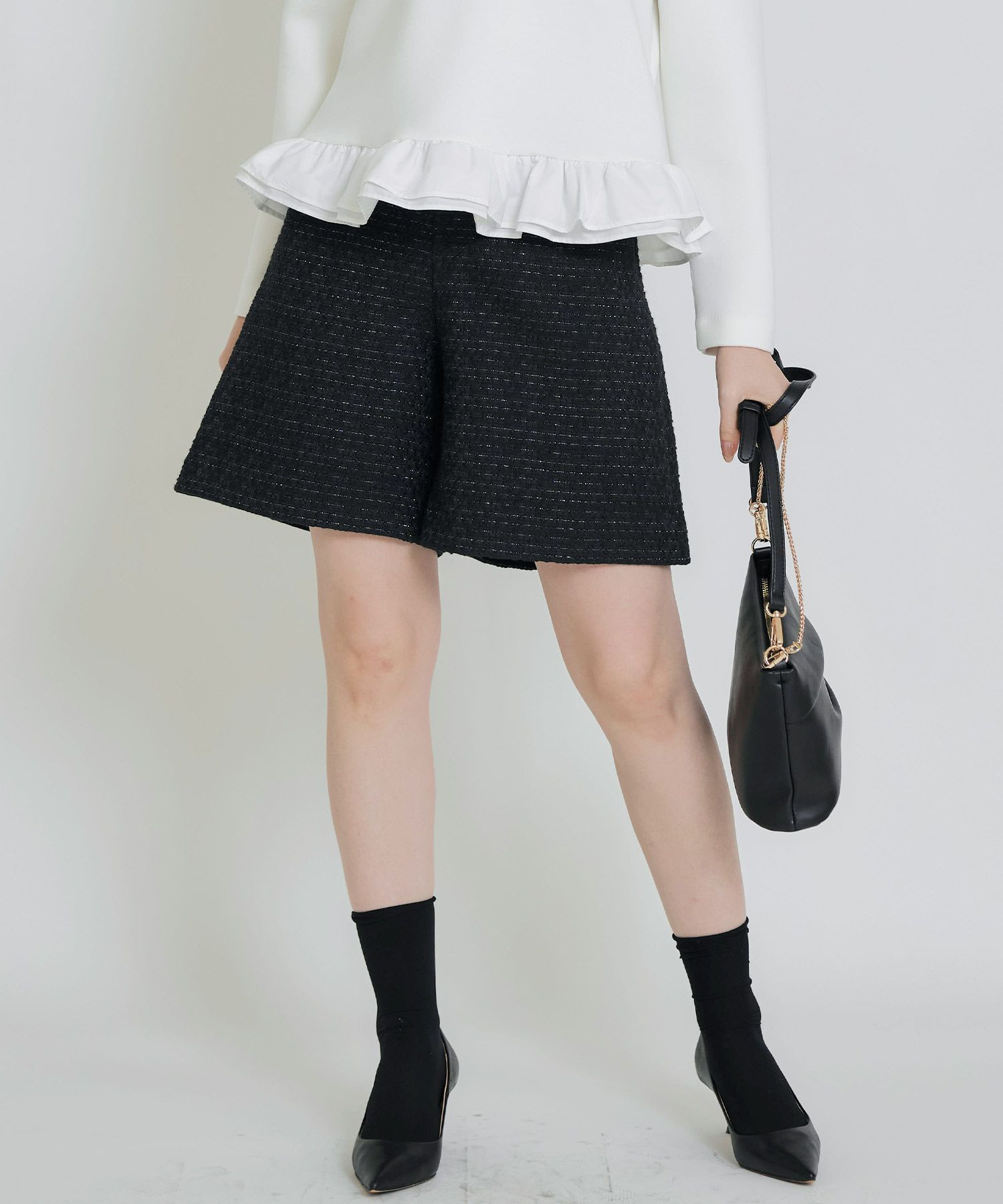 model：H155　着用サイズ：M　ブラック