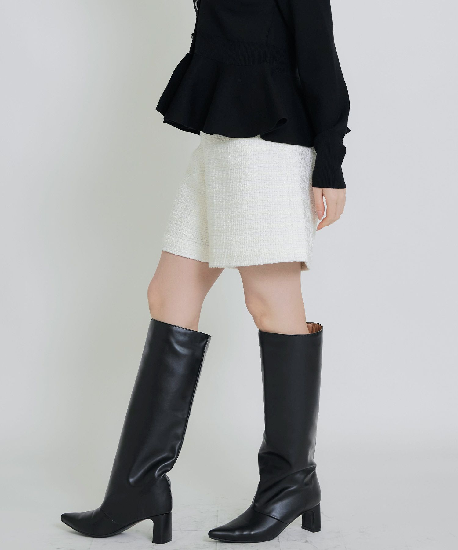 model：H155　着用サイズ：M　オフホワイト