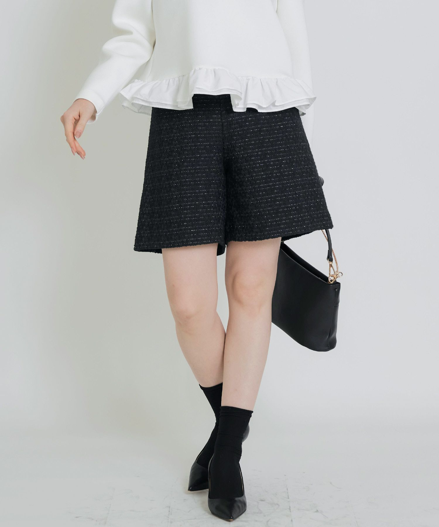 model：H155　着用サイズ：M　ブラック